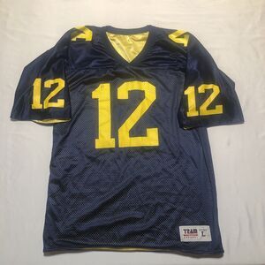 Michigan Wolverines Reversible #12 Football Jersey Large Team Edition Apparel